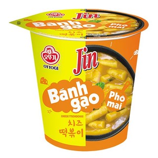 Bánh gạo tokpokki ottogi jin vị phô mai ly 82g