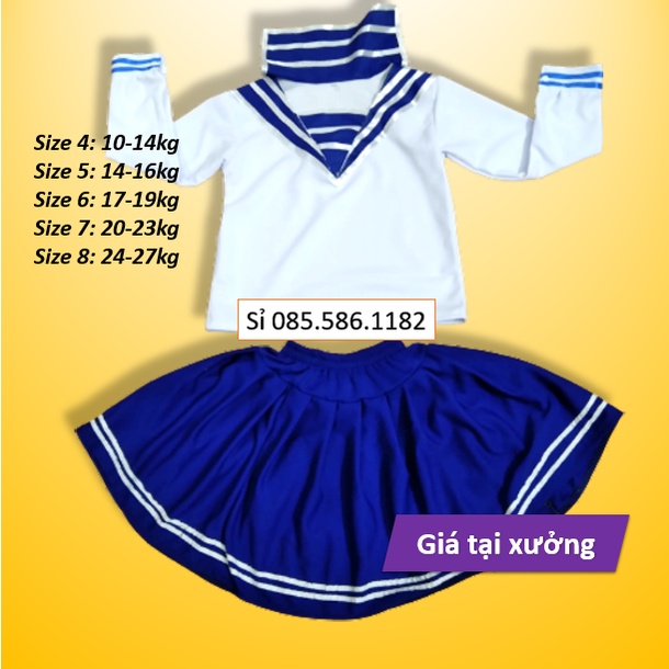 sỉ bộ hải quân cho bé gái loại đẹp