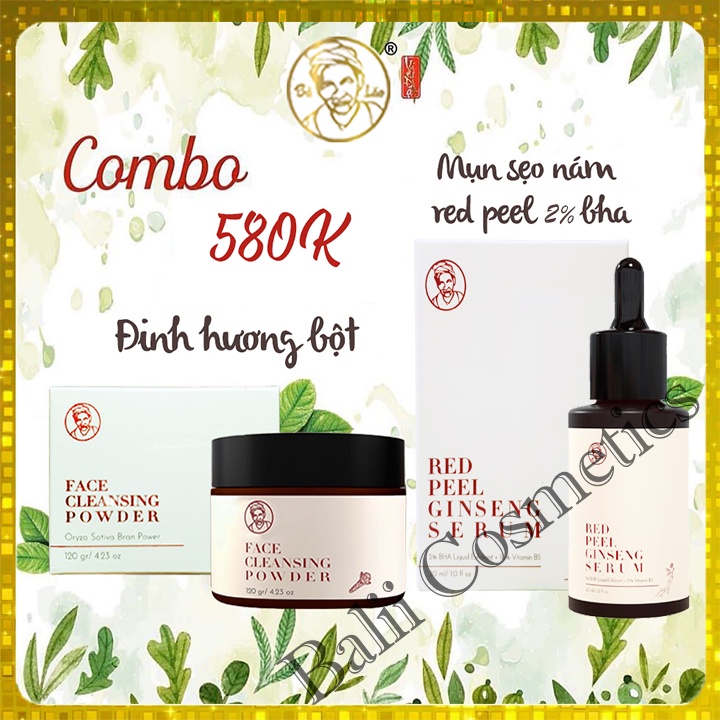 FREESHIP COMBO GIẢM MỤN RED PEEL 2% BHA BÀ LÃO
