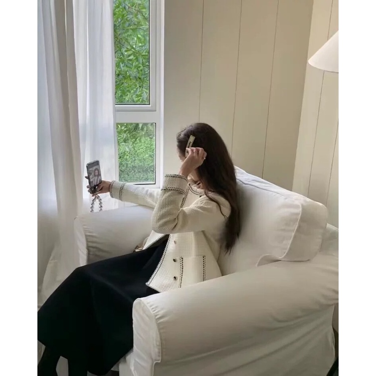 Set Dạ Tweed Cao Cấp Phong Cách Hàn Quốc - Ellie Dress