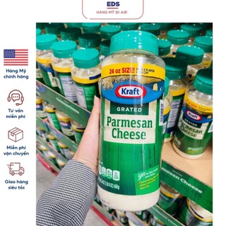 Phô mai rắc 11/2024 kraft grated parmesan cheese - eds hàng mỹ