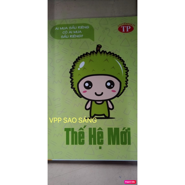 Tập Thế Hệ Mới 96 trang Tiến Phát 5 ôi (5 cuốn) hình ngẫu nhiên
