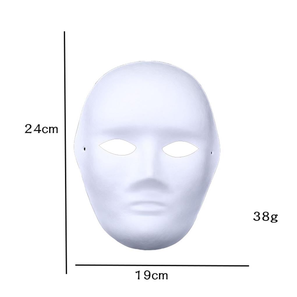 Mặt Nạ Hóa Trang Opera Màu Trắng Trơn DIY