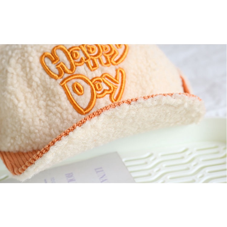 Mũ Lưỡi Trai Dày Dặn Giữ Ấm Tai Chống Gió Thời Trang Thu Đông Cho Bé