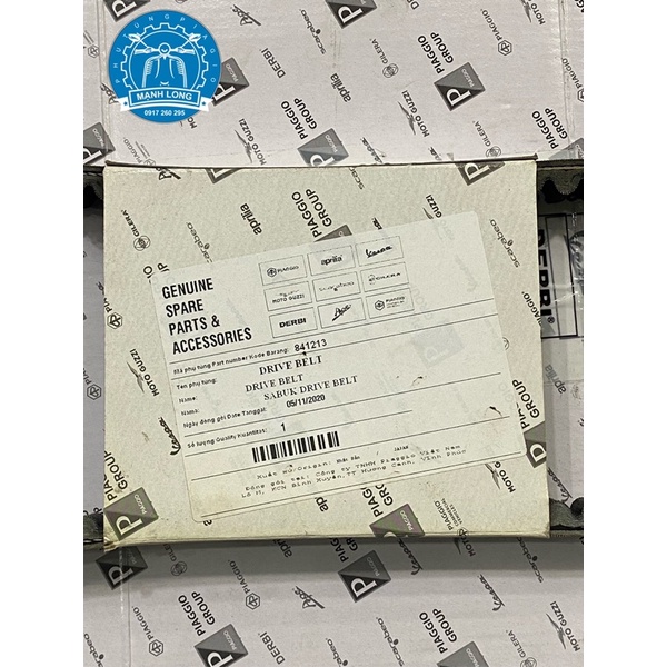 Dây curoa PIAGGIO - VESPA 125 3vie, 125 3v iget. Sprint, Primavera, Lx, LXV, S…  zin