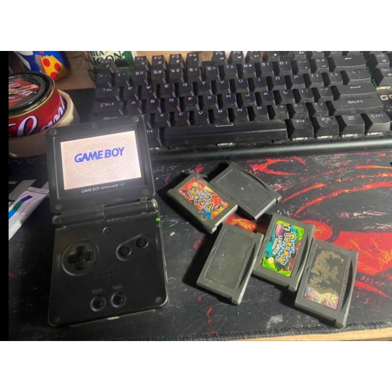 Xác máy chơi game Nintendo Gameboy SP 4 đèn kèm 5 băng game