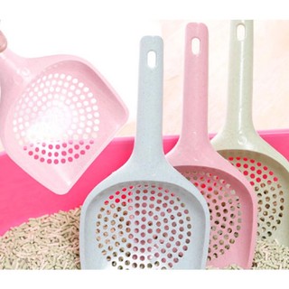 Xẻng xúc vệ sinh cho mèo lỗ tròn - Xẻng hót phân vệ sinh cho mèo phụ kiện thú cưng