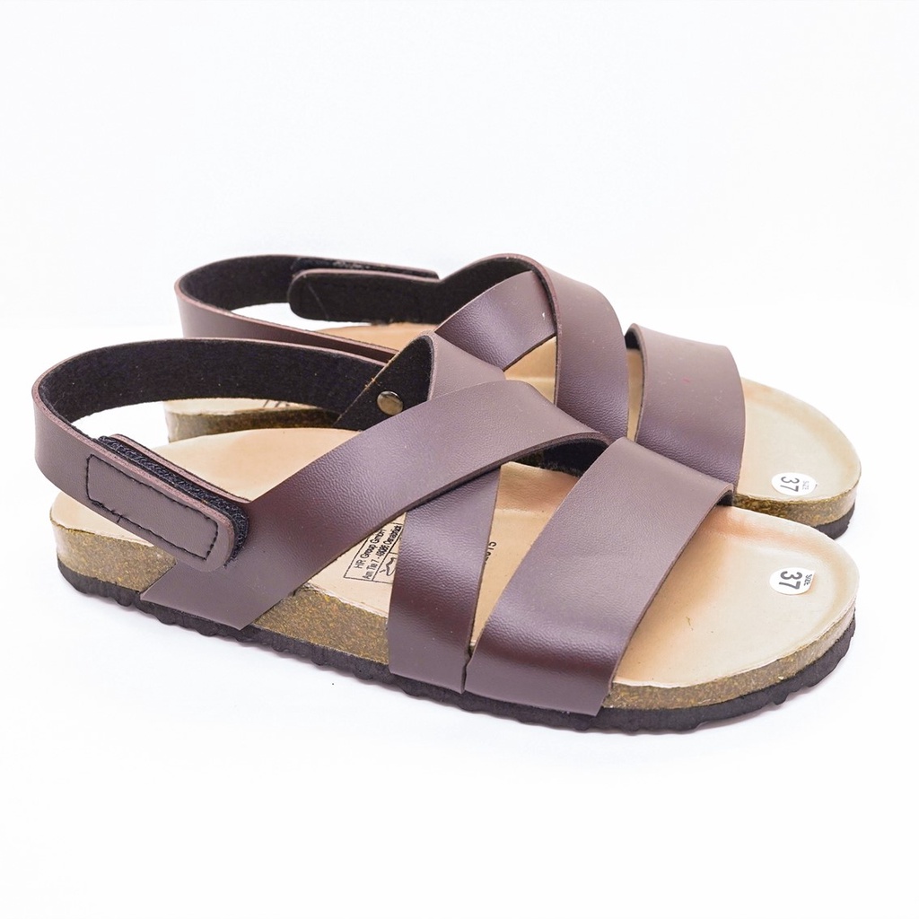 [Lót Chống Nước] PUK21 - Sandal Birken Đế Trấu BIOLINE Official Quai chữ Z Da PU cao cấp Unisex Nam nữ