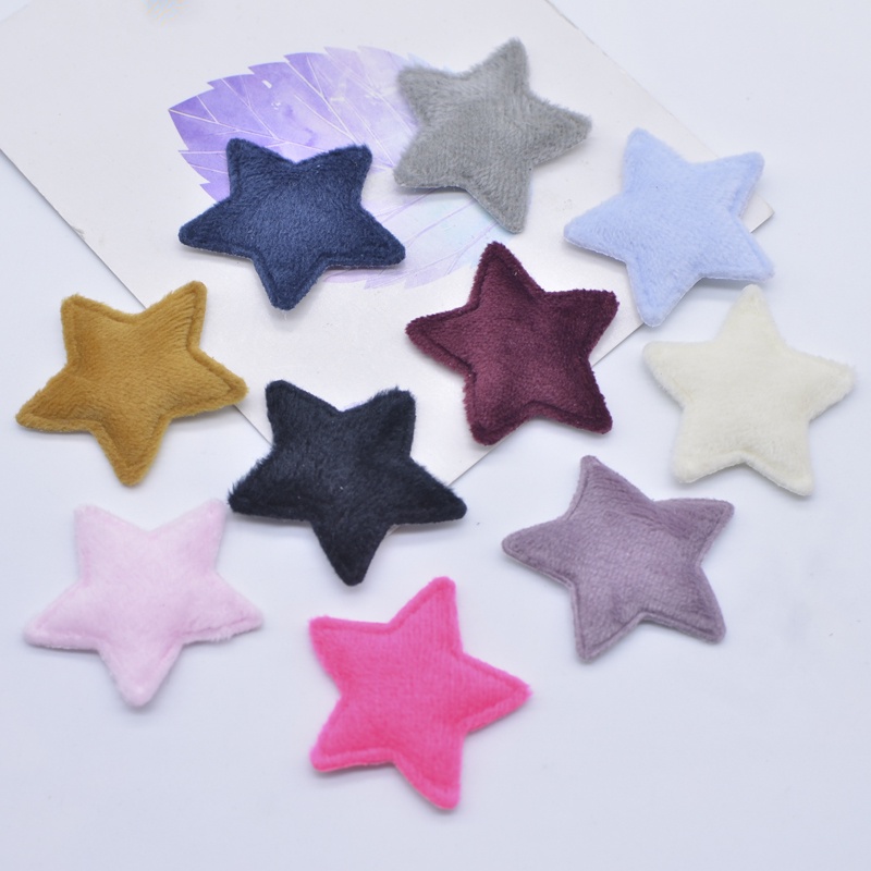 Set 50 Ngôi Sao Nhồi Bông 38mm Trang Trí Tóc