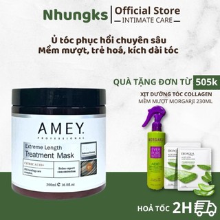 Kem ủ tóc, hấp tóc phục hồi tóc hư tổn Amey Canada 500ml siêu mềm mượt chăm sóc tóc khô xơ uốn nhuộm- Nhungks.store