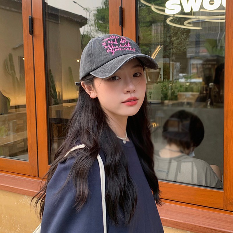 Mũ Lưỡi Trai Cotton Thiết Kế Chữ In Chống Nắng Mùa Hè