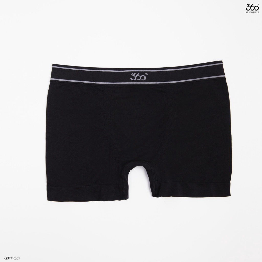 Quần lót boxer nam dáng trunk màu trơn thương hiệu 360 Boutique chất liệu cotton cao cấp - QSTTK301