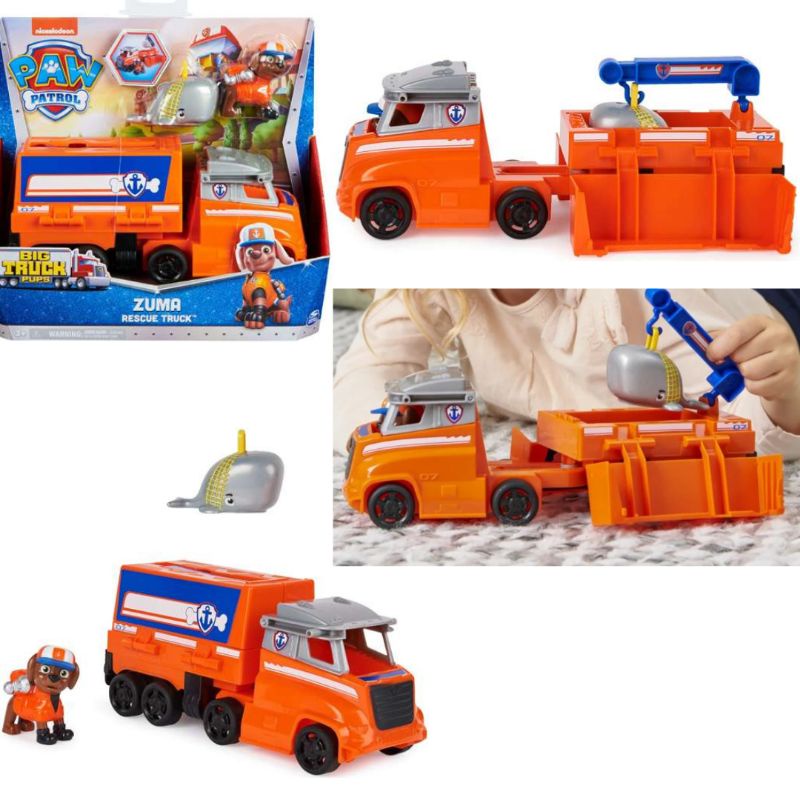 Đồ chơi Paw Patrol: Chó cứu hộ Zuma kèm xe giải cứu cá voi công năng
