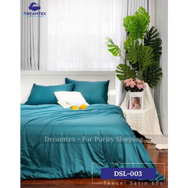 Chăn ga Tencel đơn sắc DREAMTEX không mền - CHÍNH HÃNG, CAO CẤP