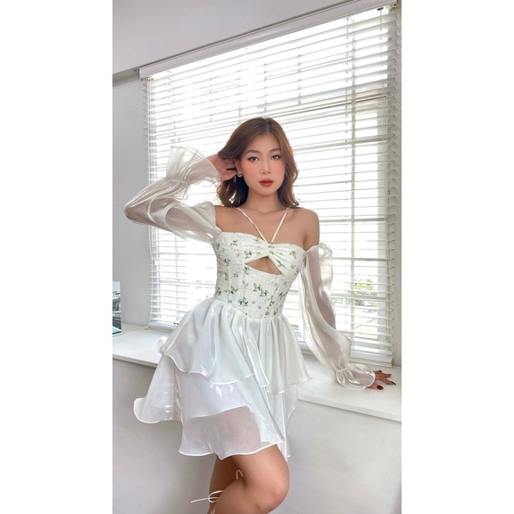 ĐẦM FORD IN PHỐI TƠ VẺ ĐẸP THỜI THƯỢNG THU HÚT MỌI ÁNH NHÌN XUNG QUANH UP shop valentina