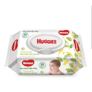 Khăn ướt Huggies 64 miếng, Unifresh 80 miếng