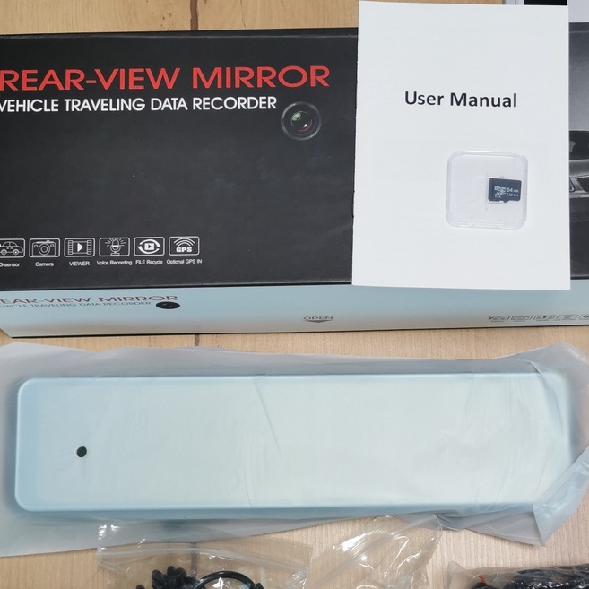 [ tặng thẻ nhớ 64G] Camera Hành Trình Cho Xe Hơi/Ô Tô Màn Hình Cảm Ứng 12 Inch Ips Bên Trước Và Sau 2K/Full HD1080P, Bul | BigBuy360 - bigbuy360.vn