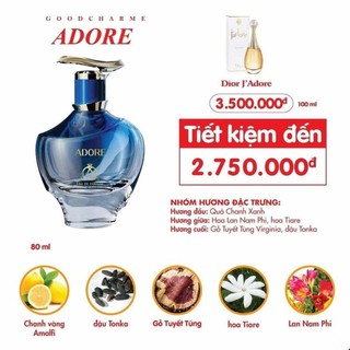 Nước Hoa Nữ Good Charme Adore 80ml