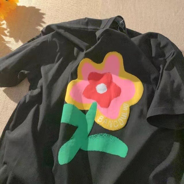 NRVP Áo Thun Unisex Mùa Hè Dáng Suông Tay Cộc Phong Cách Hàn Quốc Cho Nam Nữ