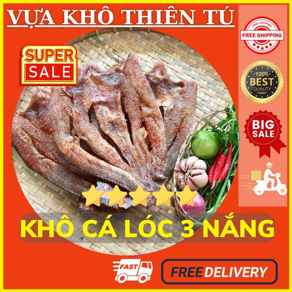 Khô cá lóc 3 nắng đồng tháp hiệu Thiên Tú ngon hấp dẫn , hải sản khô , thực phẩm khô , đồ khô giao hàng toàn quốc