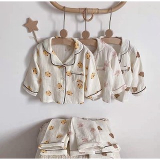 Bộ ngủ dài xô cho bé trai bé gái