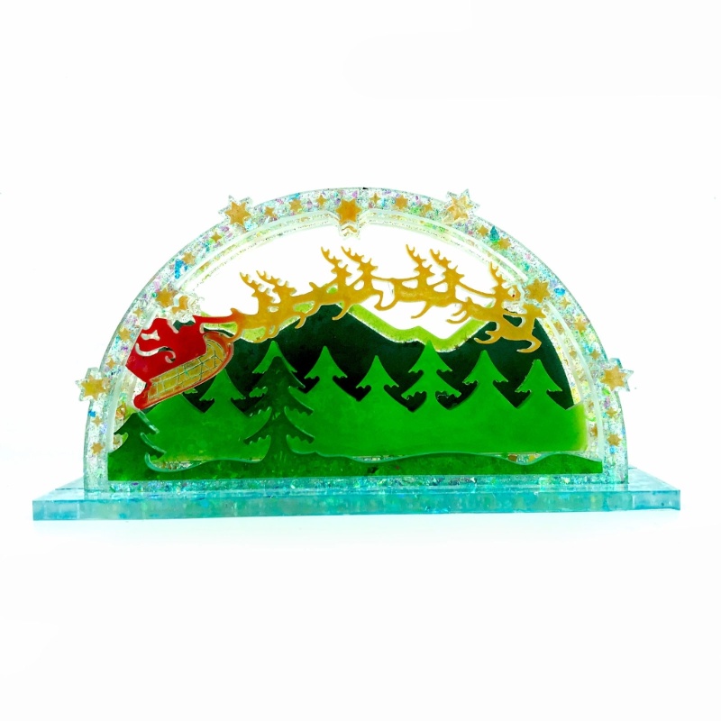 Khuôn Silicone Làm Bánh Hình Tuần Lộc Bằng Nhựa Resin DIY