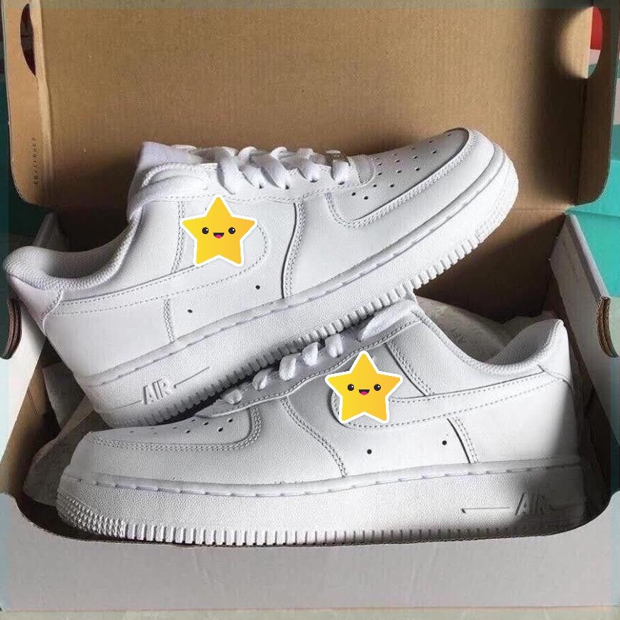 Giày thể thao AF1 Trắng Full Box Bill, Giày sneaker air force 1 trắng full nam nữ siêu hot dễ phối đồ jinx.sneaker