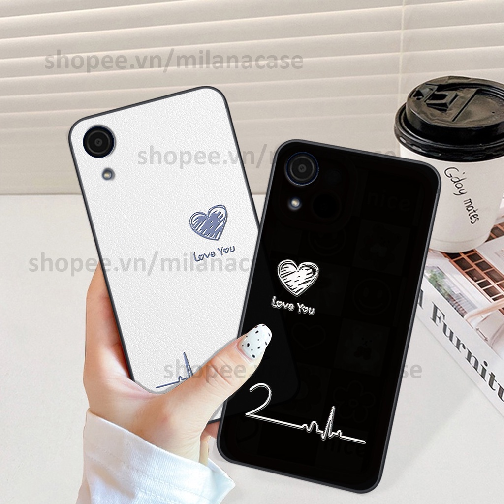 Ốp Samsung A03 Core in hình caro trái tim siêu đẹp, siêu nét đầy phong cách cá tính