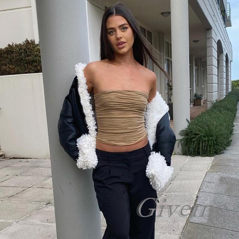 Áo Lửng Không Tay Hở Lưng Thời Trang Quyến Rũ Dành Cho Nữ