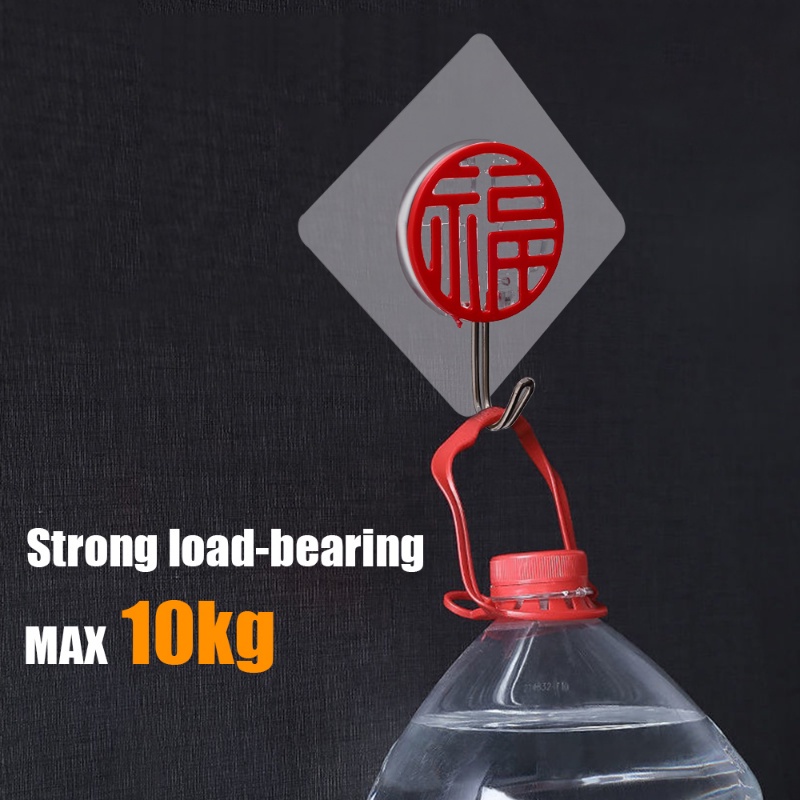 Móc Treo Đồ Gắn Tường Bằng Acrylic Chống Nước Chống Ẩm Không Đục Lỗ