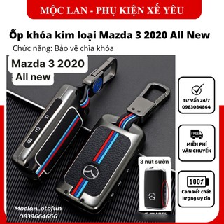 (New) Ốp khóa kim loại Mazda 3 2020 All New bảo vệ khóa bằng hợp kim cao cấp