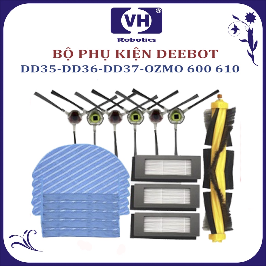 Bộ PHỤ KIỆN THAY THẾ - ROBOT ECOVACS DD35/ECOVACS DEEBOT 600