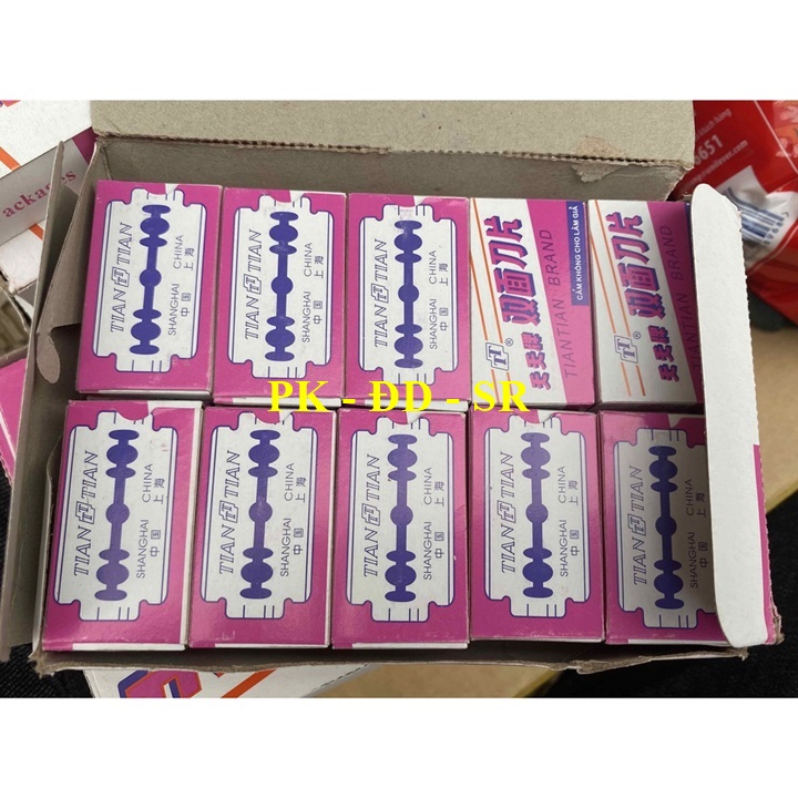 Hộp 10 Lưỡi Dao Lam Tian - Siêu Rẻ