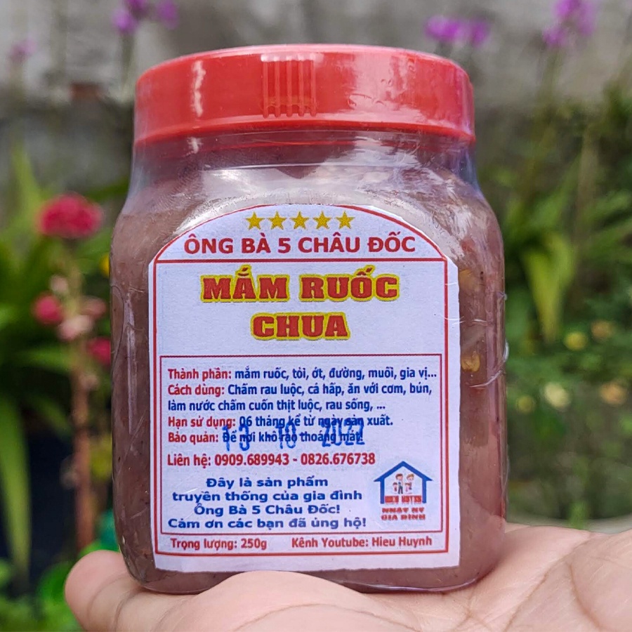 250gr Mắm Ruốc Chua Trộn Sẵn Tỏi Ớt Vừa Ăn Loại Đặc Biệt Làm Nước Chấm Thơm Ngon