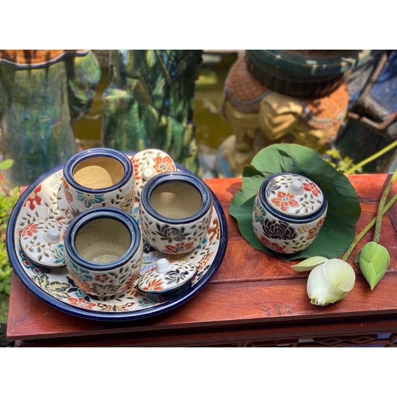 Hũ đựng mứt gốm sứ Nam Bộ