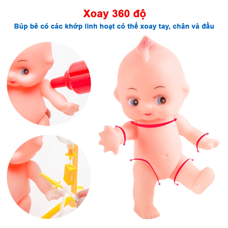 Đồ chơi bác sĩ 33 chi tiết cao cấp Baby-S, Bộ đồ chơi bác sĩ cho bé bằng nhựa nguyên sinh ABS – SDC043