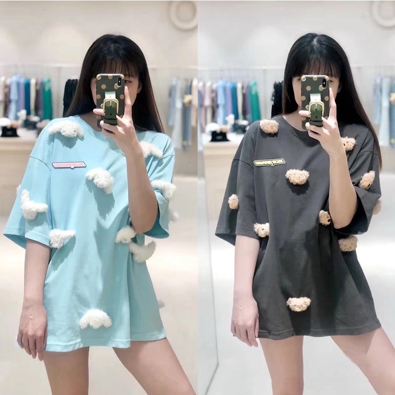 Áo phông 13De Marzo gấu phát sáng 2 màu