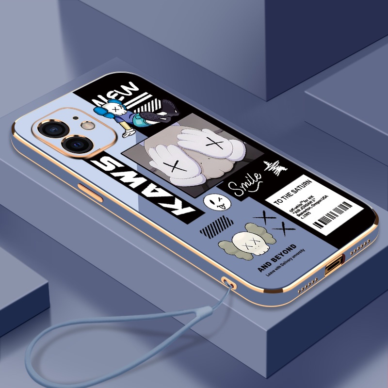 QIANZI Ốp Lưng Hình Sesame Street Mạ Điện Cho iPhone 11 11 pro 11 pro max 12 12 pro 12 pro max 12