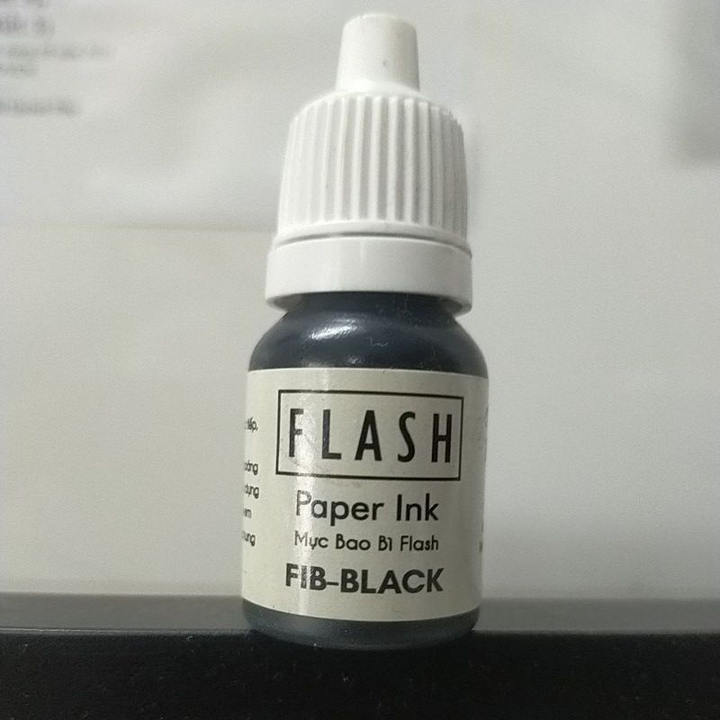 mực flash mọi chất liệu màu đen (lọ 15ml)