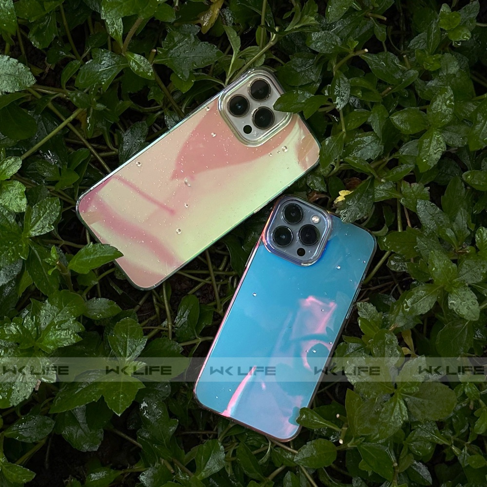 Ốp Lưng Đổi Màu Theo Góc Nhìn Memumi Không Ố Vàng Cho 13 / 13 Pro / 14 Pro Max