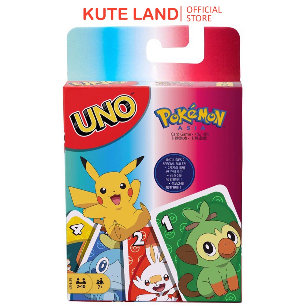 Bộ Bài Uno Pokemon Board Game Cho Nhóm Bạn Và Gia Đình UNO12