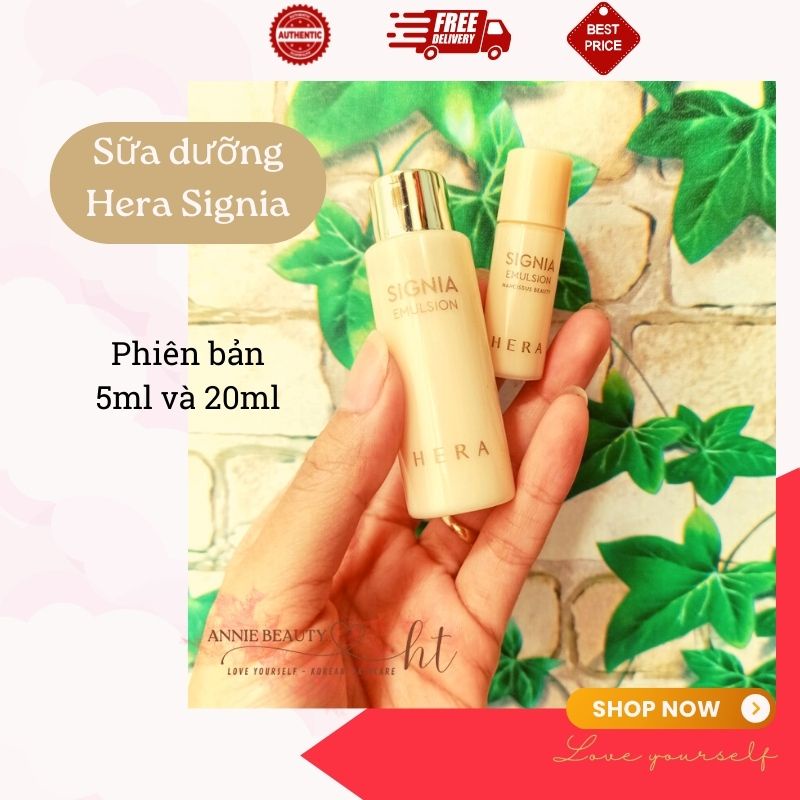 Kem dưỡng dạng sữa Hera Signia Emulsion cấp ẩm, cải thiện lão hóa cho da, dùng được cho da mụn