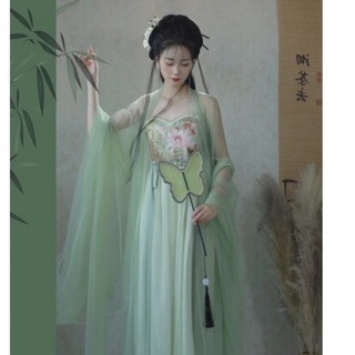 Quạt cầm tay cổ trang hình bướm
