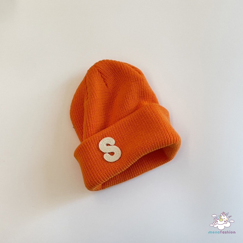 Mũ Beanie Dệt Kim In Chữ Thời Trang Cho Bé