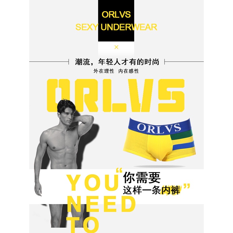 1 Quần Lót Boxer Cotton Thoáng Khí Thời Trang Nam OR06