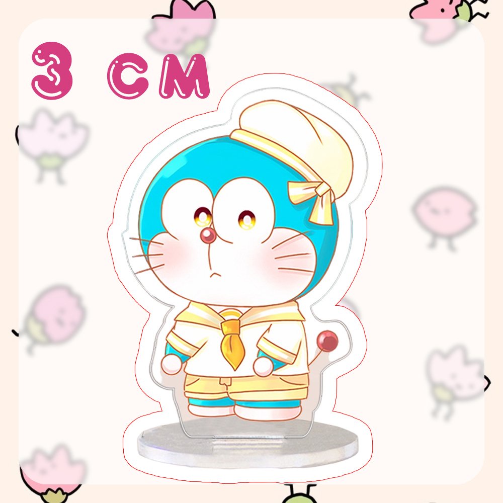 (3CM) Mô hình Standee DOREMON CHÚ MÈO MÁY ĐẾN TỪ TƯƠNG LAI ver THÚ CƯNG BABY in hình anime manga chibi
