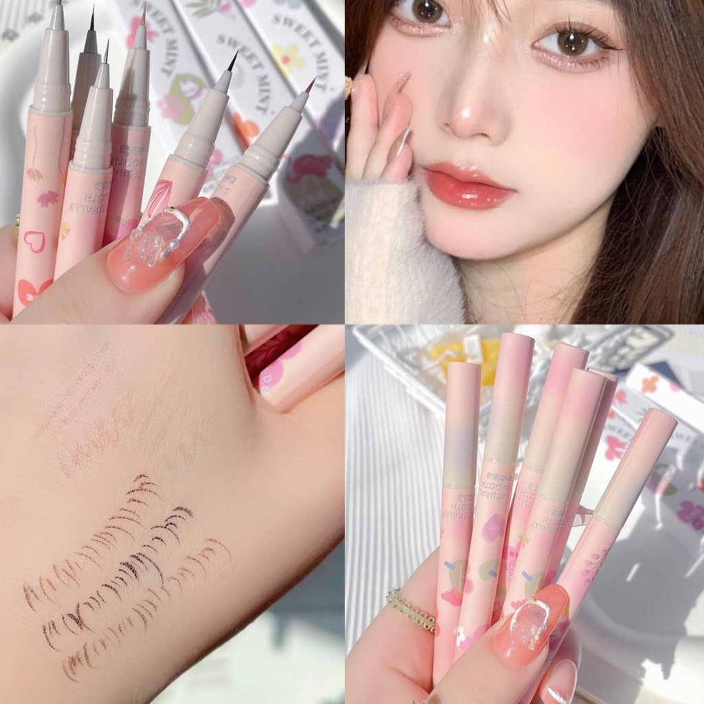 Bút Kẻ Mắt Dạng Lỏng 0.1mm Màu Sắc Lâu Trôi Chống Thấm Nước