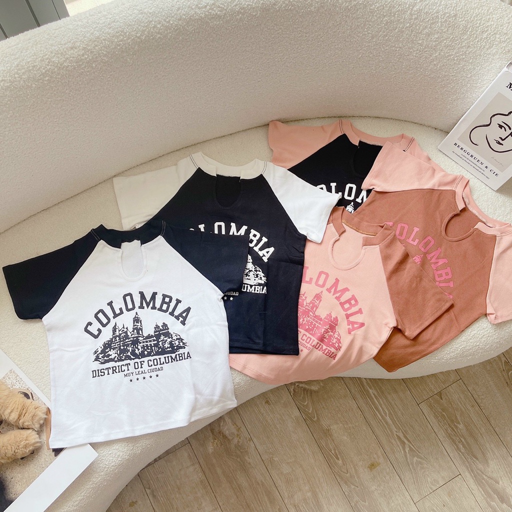 Áo croptop kiểu thun đẹp JOY BABE 💋 💋 đa dạng màu, hình in siêu nét, sớ vải xịn mịn, áo crop top nữ hot hit CRON 90 -5C