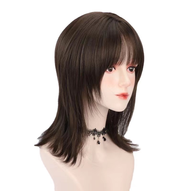 Bộ Tóc Giả Ngắn Xù Tự Nhiên Có Đuôi Sói Phong Cách Lolita Sống Động Như Thật Cho Nam / Nữ