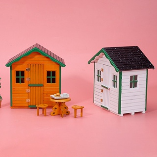 Lvits mô hình ngôi nhà ba chiều nhỏ dễ thương trang trí tiểu cảnh tỉ lệ 1 - ảnh sản phẩm 9